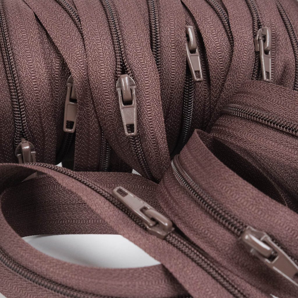 3mm Brown Zipper (by the Meter) - Maison Klem